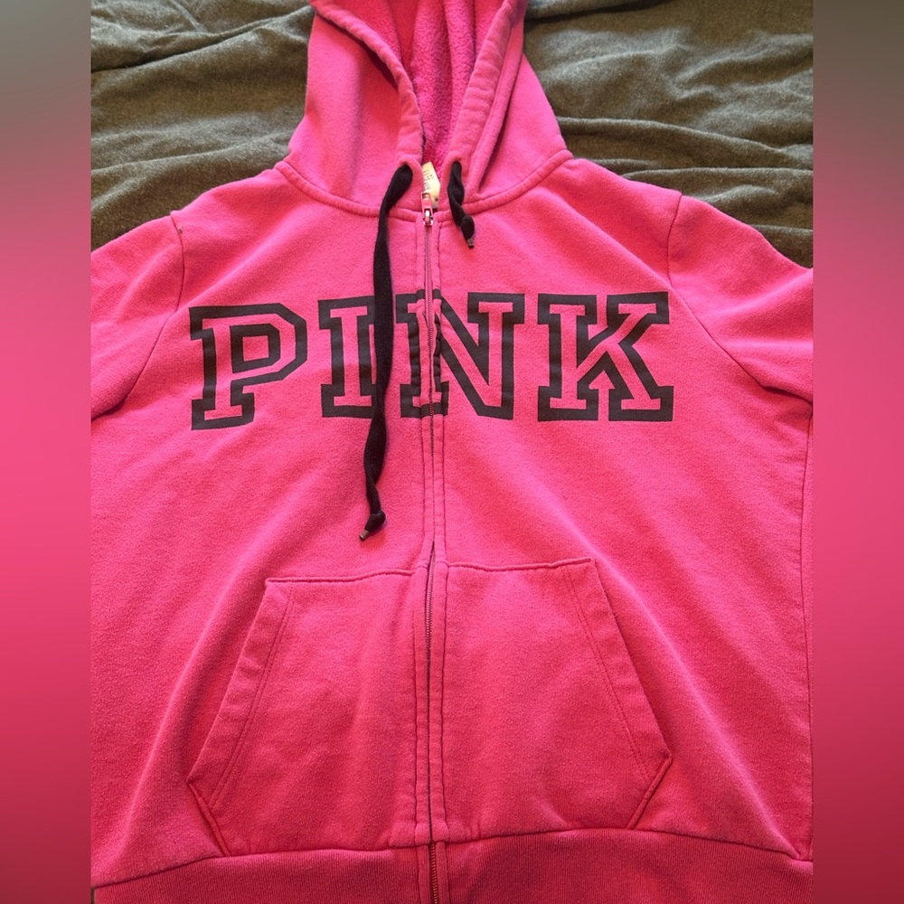 PINK Pink Zip-Up Hoodie